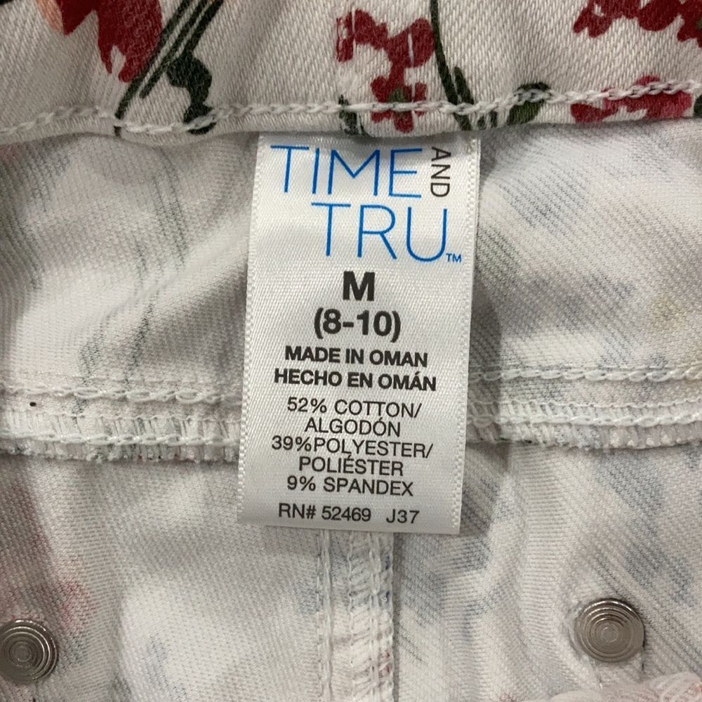 EUC Women’s Time and Tru Floral Print Jegging - Picture 3 of 6